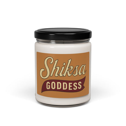 Jar with a label reading 'Shiksa Goddess' on a white background